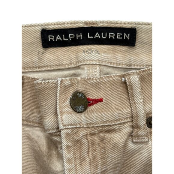 Ralph Lauren 105 Cigarette Jean Black Label Slim Fit Mid Rise Tan Womens Size 29 - Picture 3 of 7